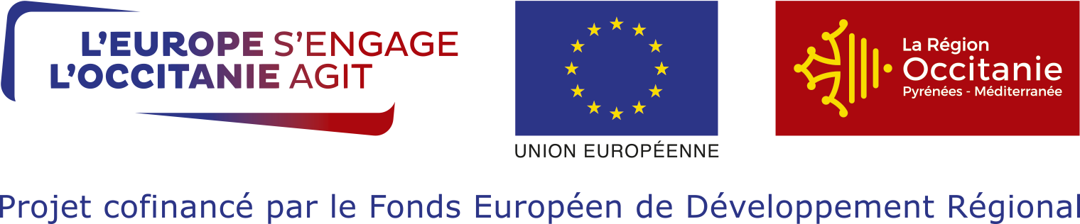3 logos FEDER et mention