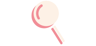 Pictogram representing a magnifying glass