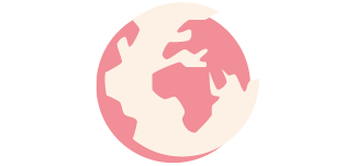 Pictogram representing the world