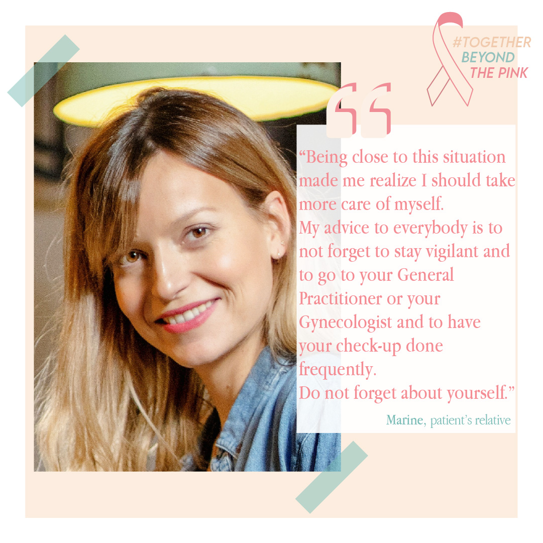 Breast cancer caregiver Marine