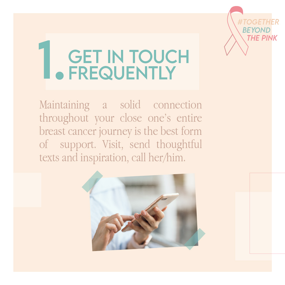 1. Get in touch frequently