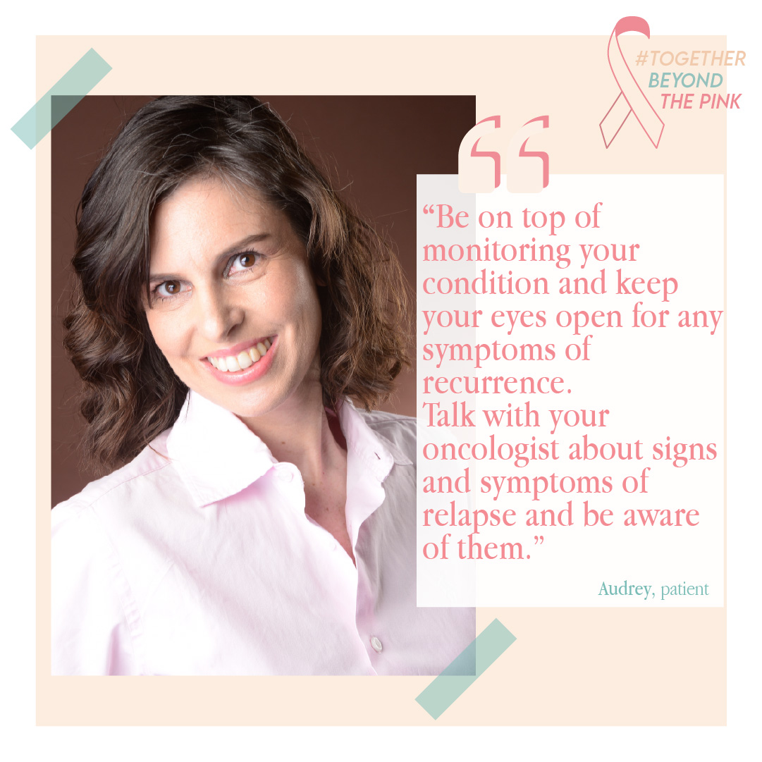 Breast cancer patient Audrey