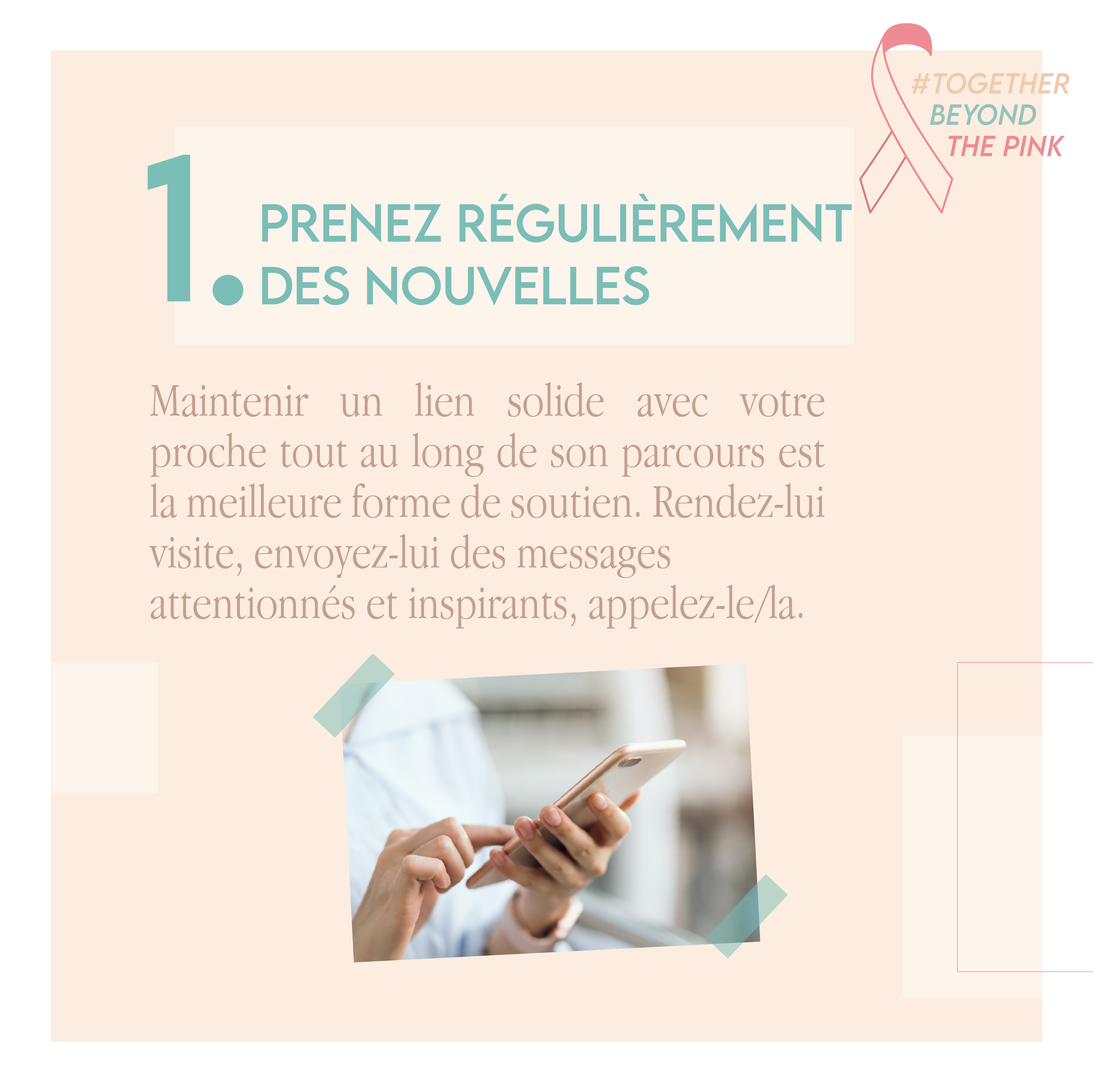 1. Prenez régulièrement des nouvelles