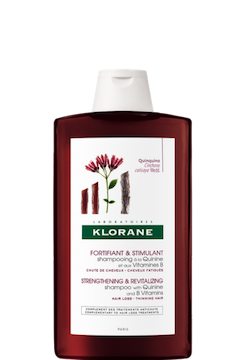 Flacon de shampoing quinine klorane