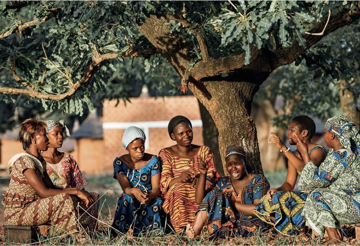 groupe de femmes au Burkina Faso