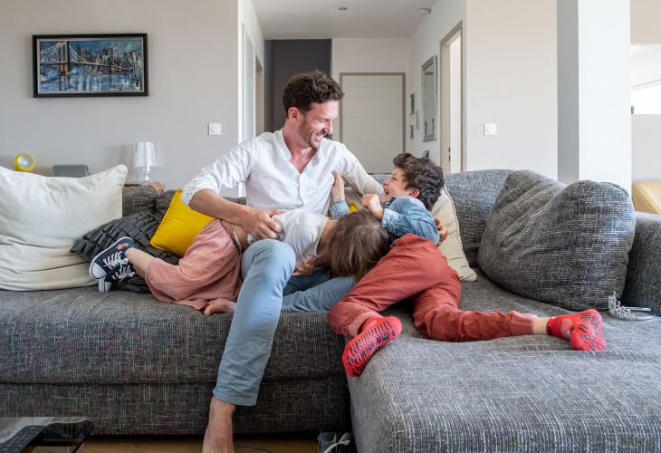père et enfants